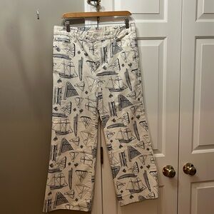 Showstopper ..Tory Burch sailboat denim pant